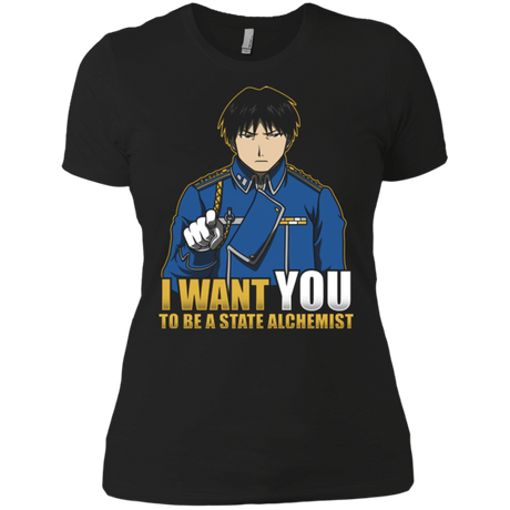 T-Shirts Black / X-Small I Want You To Be A State Alchemist Women's Premium T-Shirt