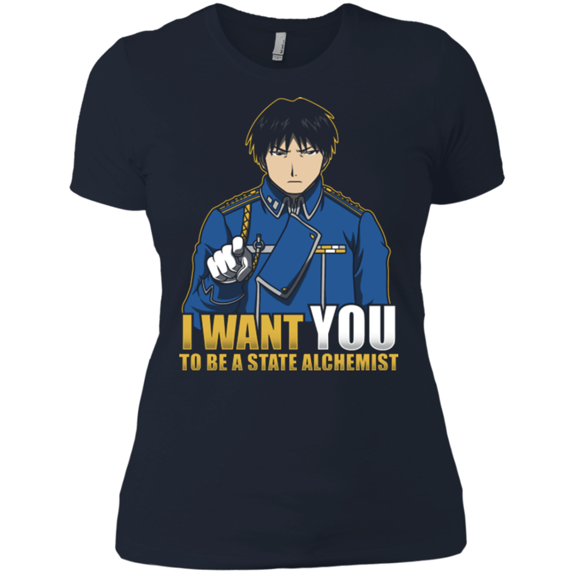 T-Shirts Midnight Navy / X-Small I Want You To Be A State Alchemist Women's Premium T-Shirt