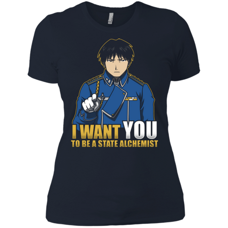 T-Shirts Midnight Navy / X-Small I Want You To Be A State Alchemist Women's Premium T-Shirt