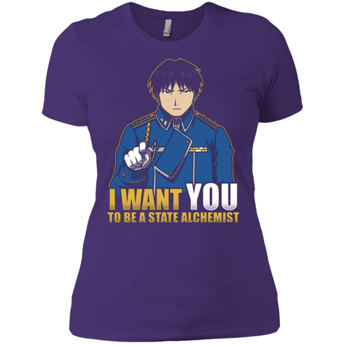 T-Shirts Purple / X-Small I Want You To Be A State Alchemist Women's Premium T-Shirt