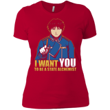 T-Shirts Red / X-Small I Want You To Be A State Alchemist Women's Premium T-Shirt