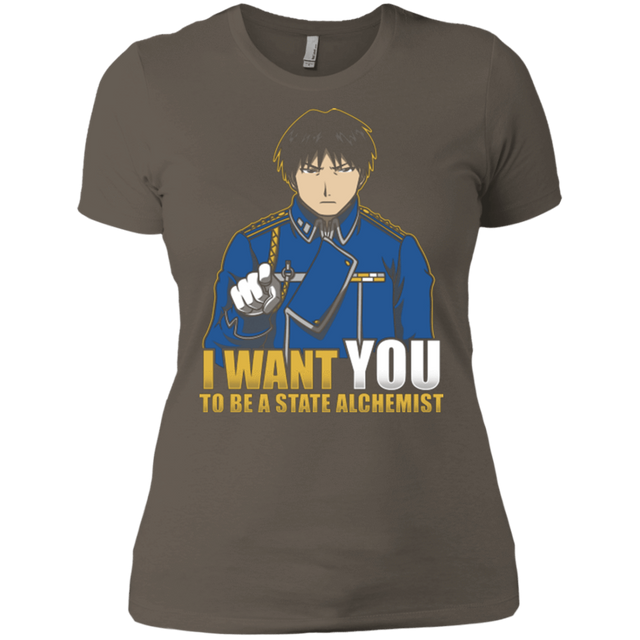 T-Shirts Warm Grey / X-Small I Want You To Be A State Alchemist Women's Premium T-Shirt