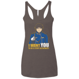 T-Shirts Macchiato / X-Small I Want You To Be A State Alchemist Women's Triblend Racerback Tank