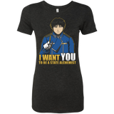 T-Shirts Vintage Black / Small I Want You To Be A State Alchemist Women's Triblend T-Shirt