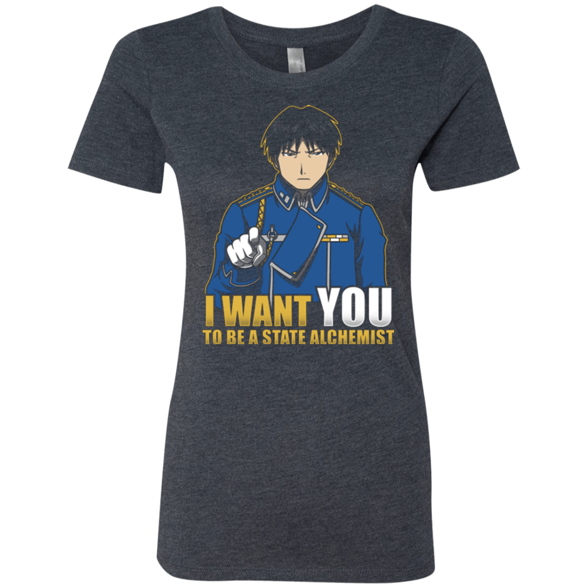 T-Shirts Vintage Navy / Small I Want You To Be A State Alchemist Women's Triblend T-Shirt