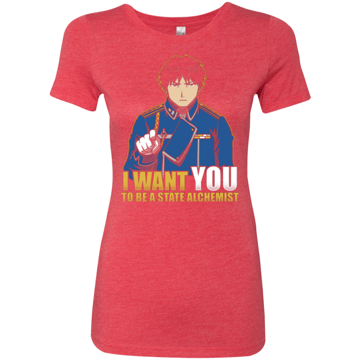 T-Shirts Vintage Red / Small I Want You To Be A State Alchemist Women's Triblend T-Shirt