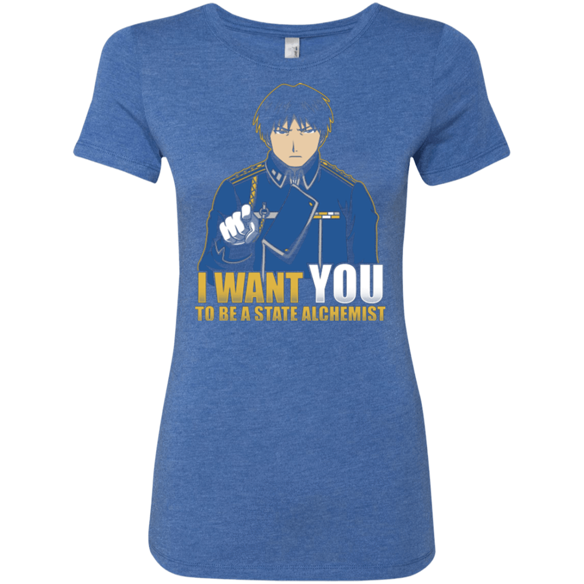 T-Shirts Vintage Royal / Small I Want You To Be A State Alchemist Women's Triblend T-Shirt