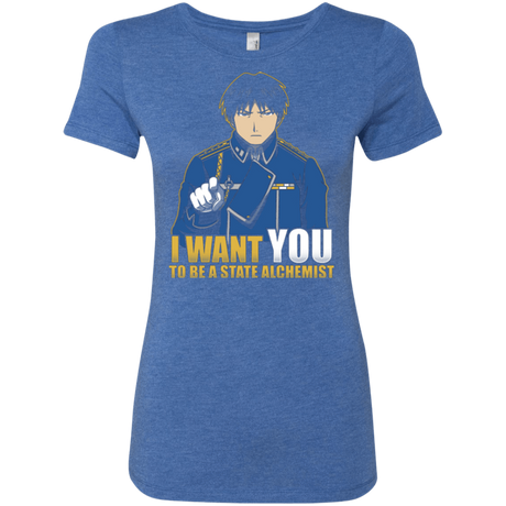 T-Shirts Vintage Royal / Small I Want You To Be A State Alchemist Women's Triblend T-Shirt