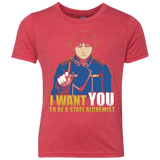 T-Shirts Vintage Red / YXS I Want You To Be A State Alchemist Youth Triblend T-Shirt