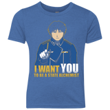 T-Shirts Vintage Royal / YXS I Want You To Be A State Alchemist Youth Triblend T-Shirt