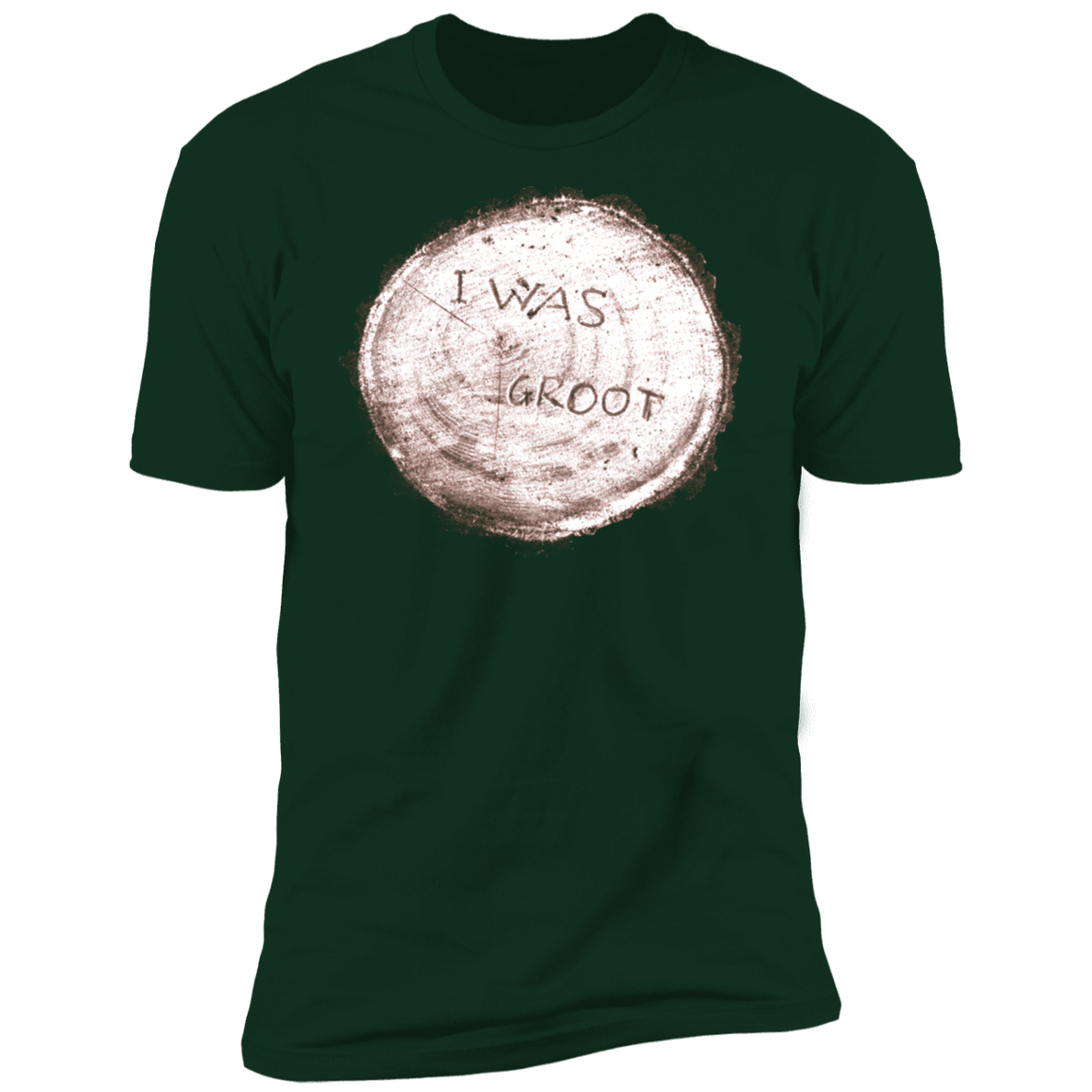 T-Shirts Forest Green / S I Was Groot Men's Premium T-Shirt
