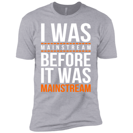 T-Shirts Heather Grey / YXS I was mainstream Boys Premium T-Shirt
