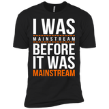 T-Shirts Black / X-Small I was mainstream Men's Premium T-Shirt