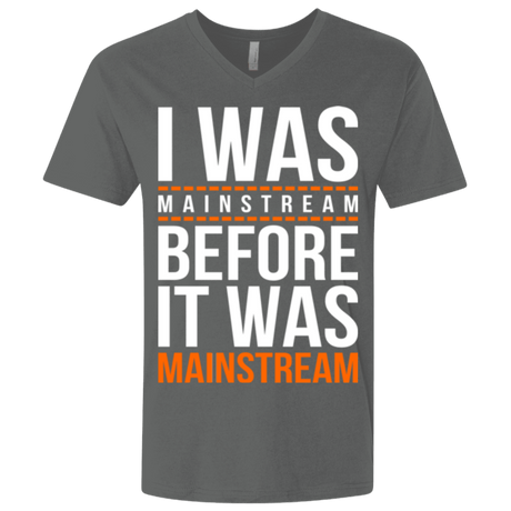 T-Shirts Heavy Metal / X-Small I was mainstream Men's Premium V-Neck