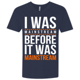 T-Shirts Midnight Navy / X-Small I was mainstream Men's Premium V-Neck