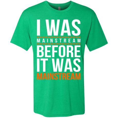 T-Shirts Envy / Small I was mainstream Men's Triblend T-Shirt