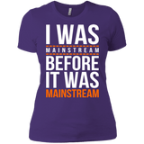 T-Shirts Purple / X-Small I was mainstream Women's Premium T-Shirt