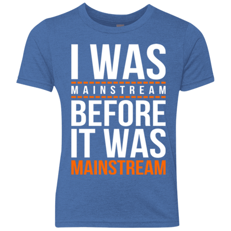 T-Shirts Vintage Royal / YXS I was mainstream Youth Triblend T-Shirt
