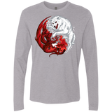 T-Shirts Heather Grey / Small Ice and Fire Men's Premium Long Sleeve