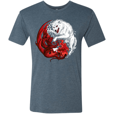 T-Shirts Indigo / Small Ice and Fire Men's Triblend T-Shirt