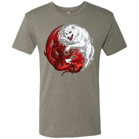 T-Shirts Venetian Grey / Small Ice and Fire Men's Triblend T-Shirt