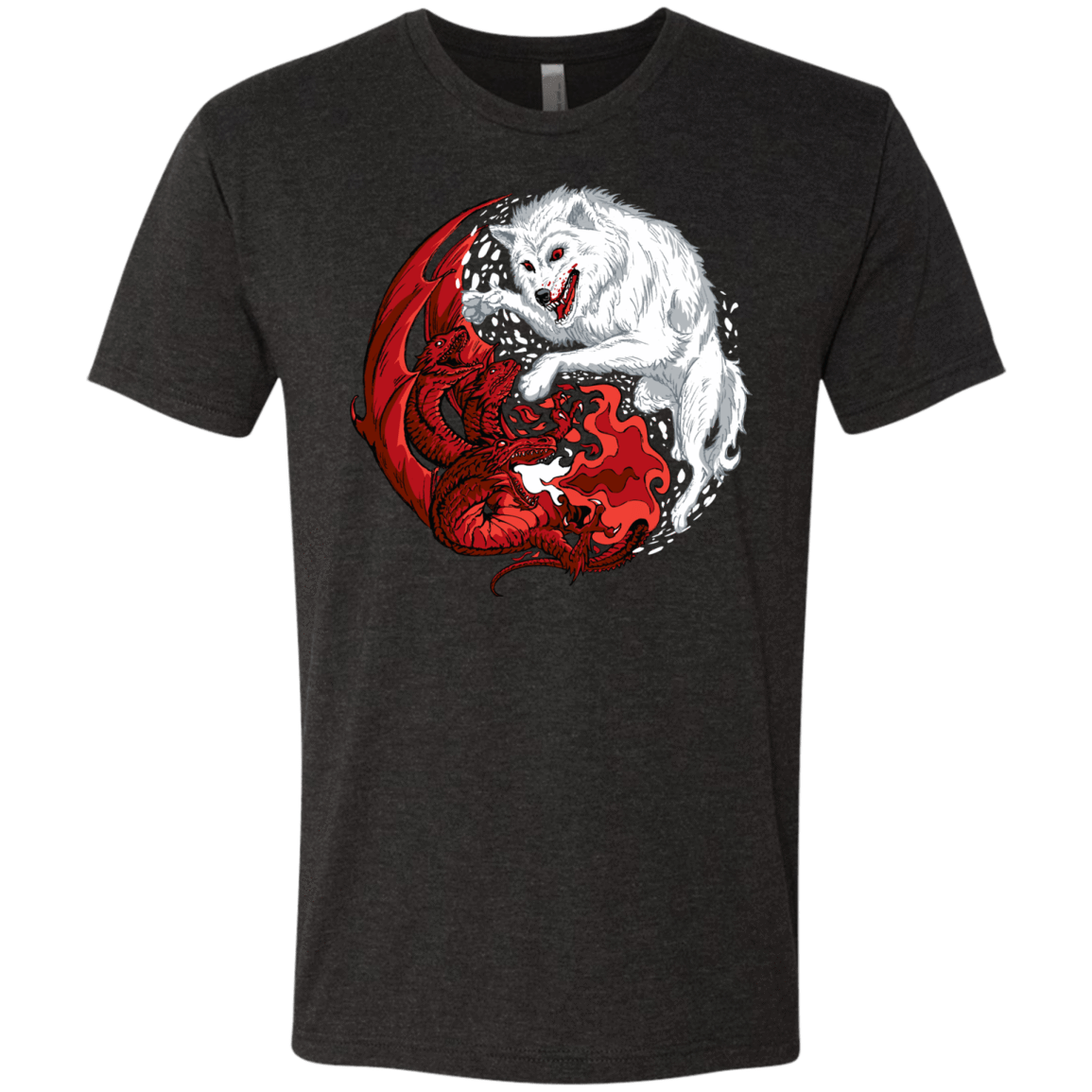 T-Shirts Vintage Black / Small Ice and Fire Men's Triblend T-Shirt