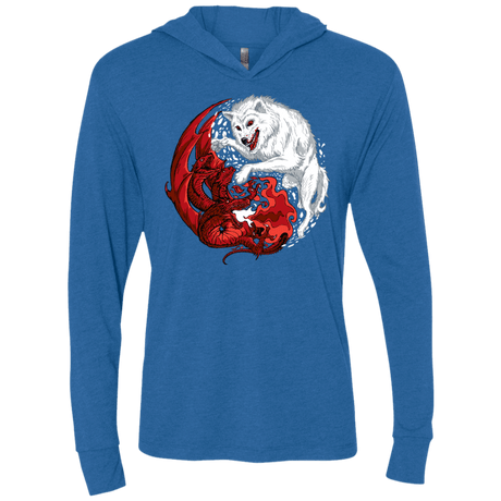 T-Shirts Vintage Royal / X-Small Ice and Fire Triblend Long Sleeve Hoodie Tee