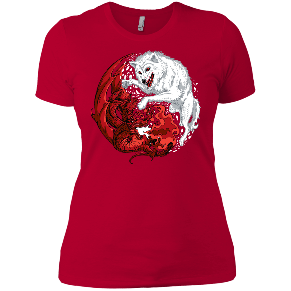 T-Shirts Red / X-Small Ice and Fire Women's Premium T-Shirt