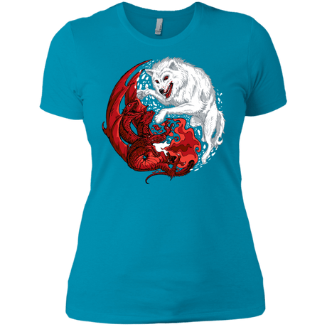 T-Shirts Turquoise / X-Small Ice and Fire Women's Premium T-Shirt