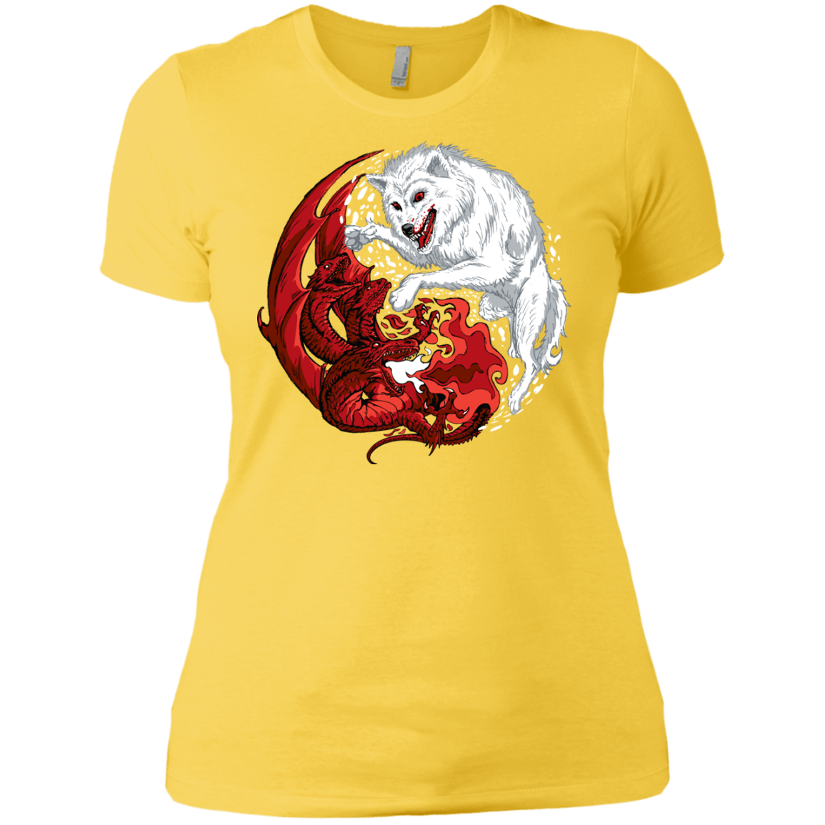 T-Shirts Vibrant Yellow / X-Small Ice and Fire Women's Premium T-Shirt