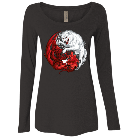 T-Shirts Vintage Black / Small Ice and Fire Women's Triblend Long Sleeve Shirt