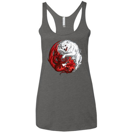 T-Shirts Premium Heather / X-Small Ice and Fire Women's Triblend Racerback Tank