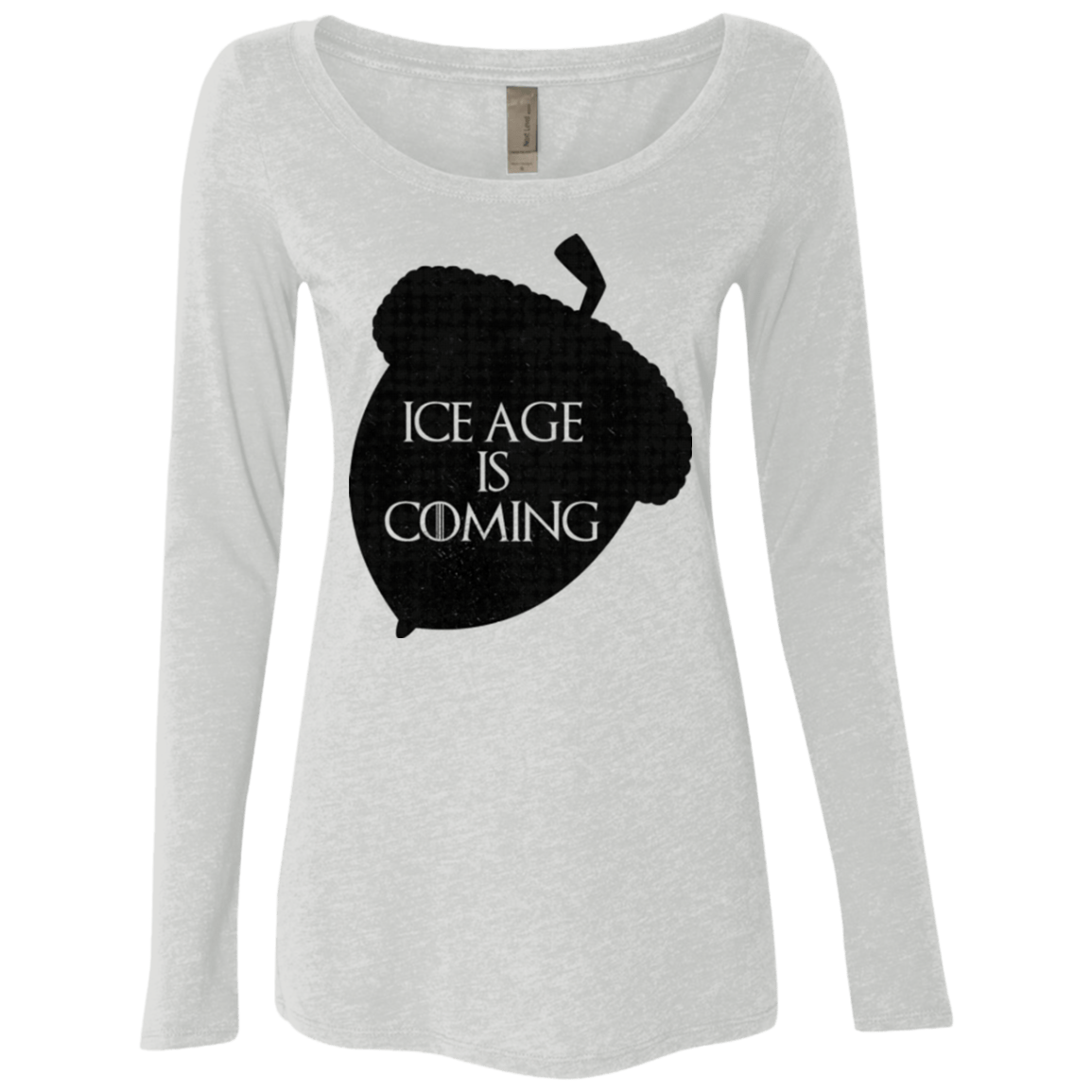 T-Shirts Heather White / Small Ice coming Women's Triblend Long Sleeve Shirt