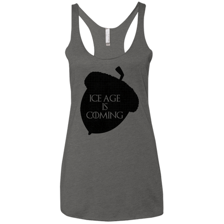 T-Shirts Premium Heather / X-Small Ice coming Women's Triblend Racerback Tank