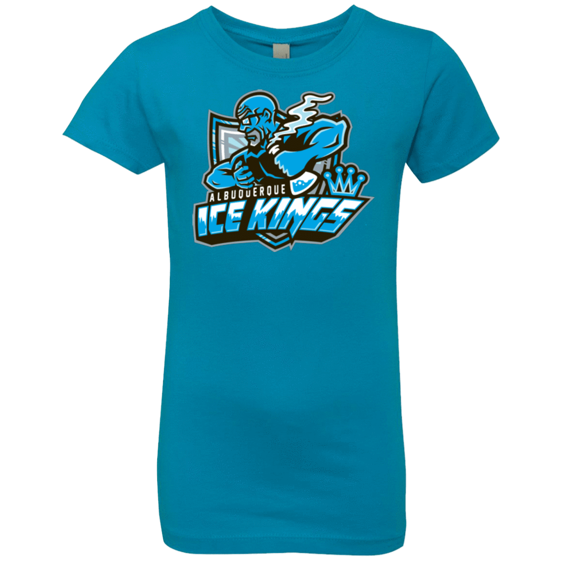 T-Shirts Turquoise / YXS Ice Kings Girls Premium T-Shirt