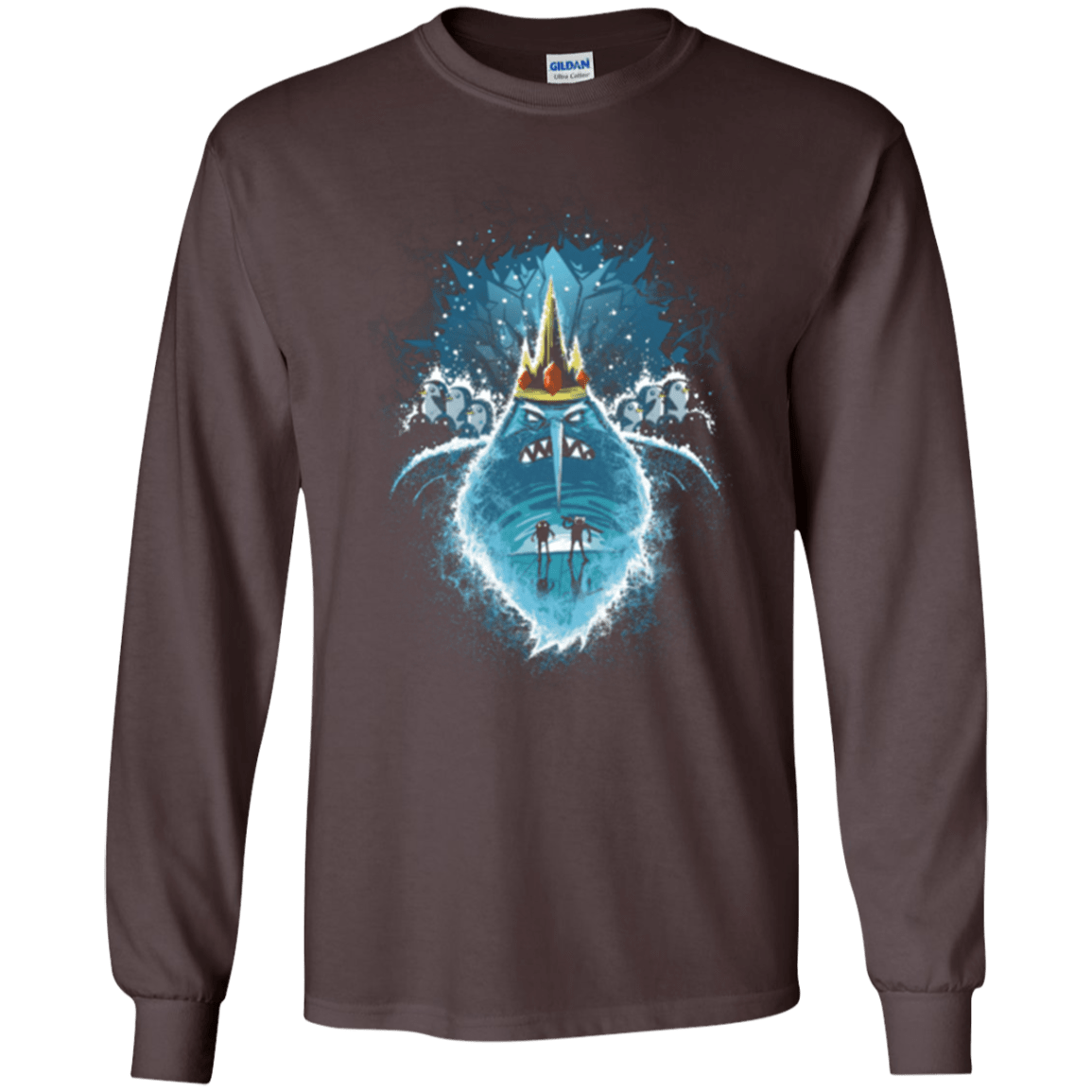 T-Shirts Dark Chocolate / S Ice Nightmare Men's Long Sleeve T-Shirt