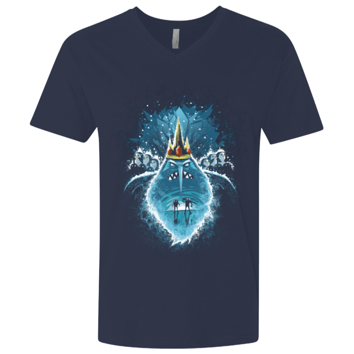 T-Shirts Midnight Navy / X-Small Ice Nightmare Men's Premium V-Neck