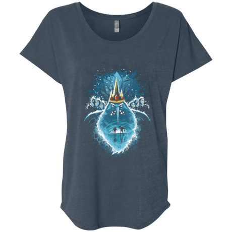 T-Shirts Indigo / X-Small Ice Nightmare Triblend Dolman Sleeve