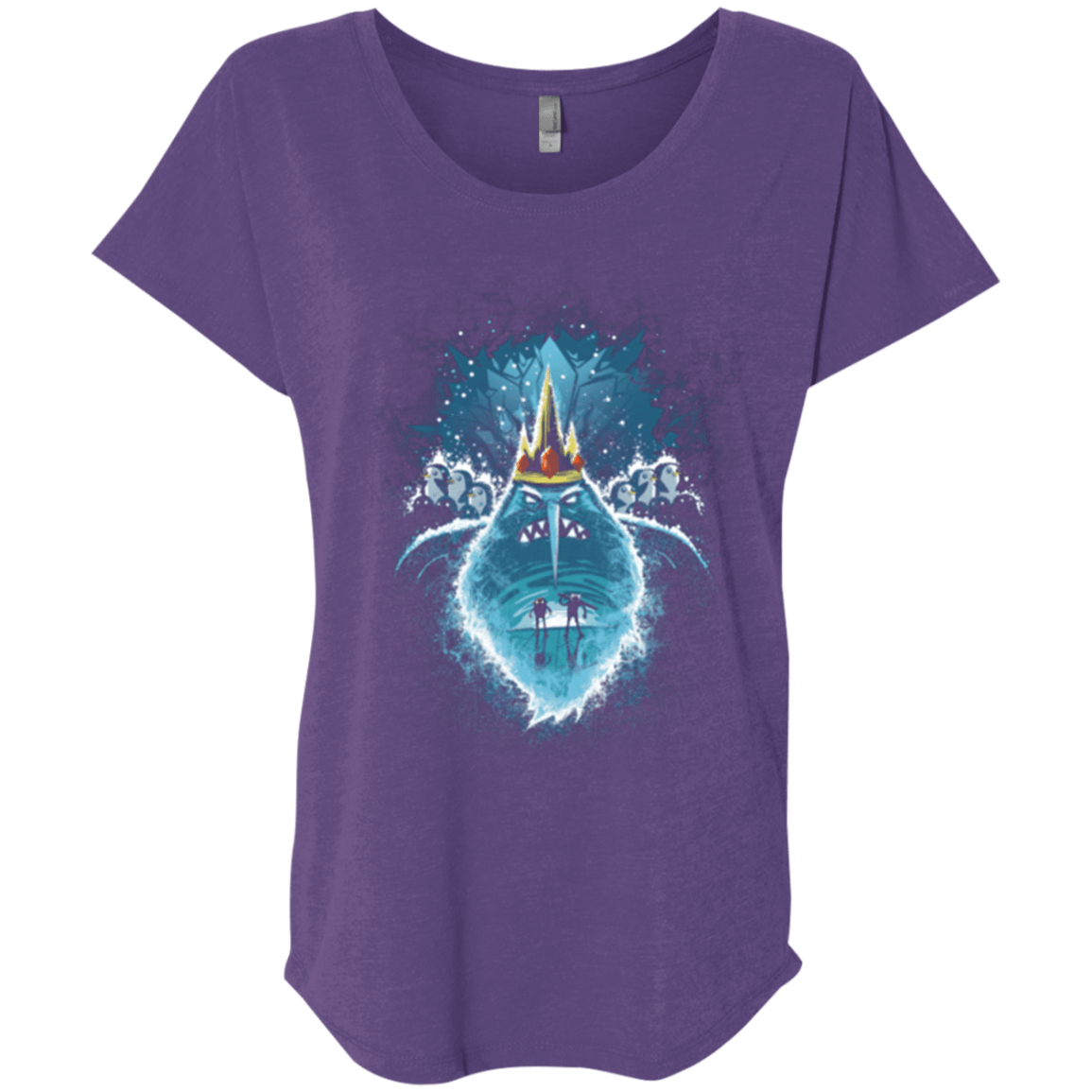 T-Shirts Purple Rush / X-Small Ice Nightmare Triblend Dolman Sleeve