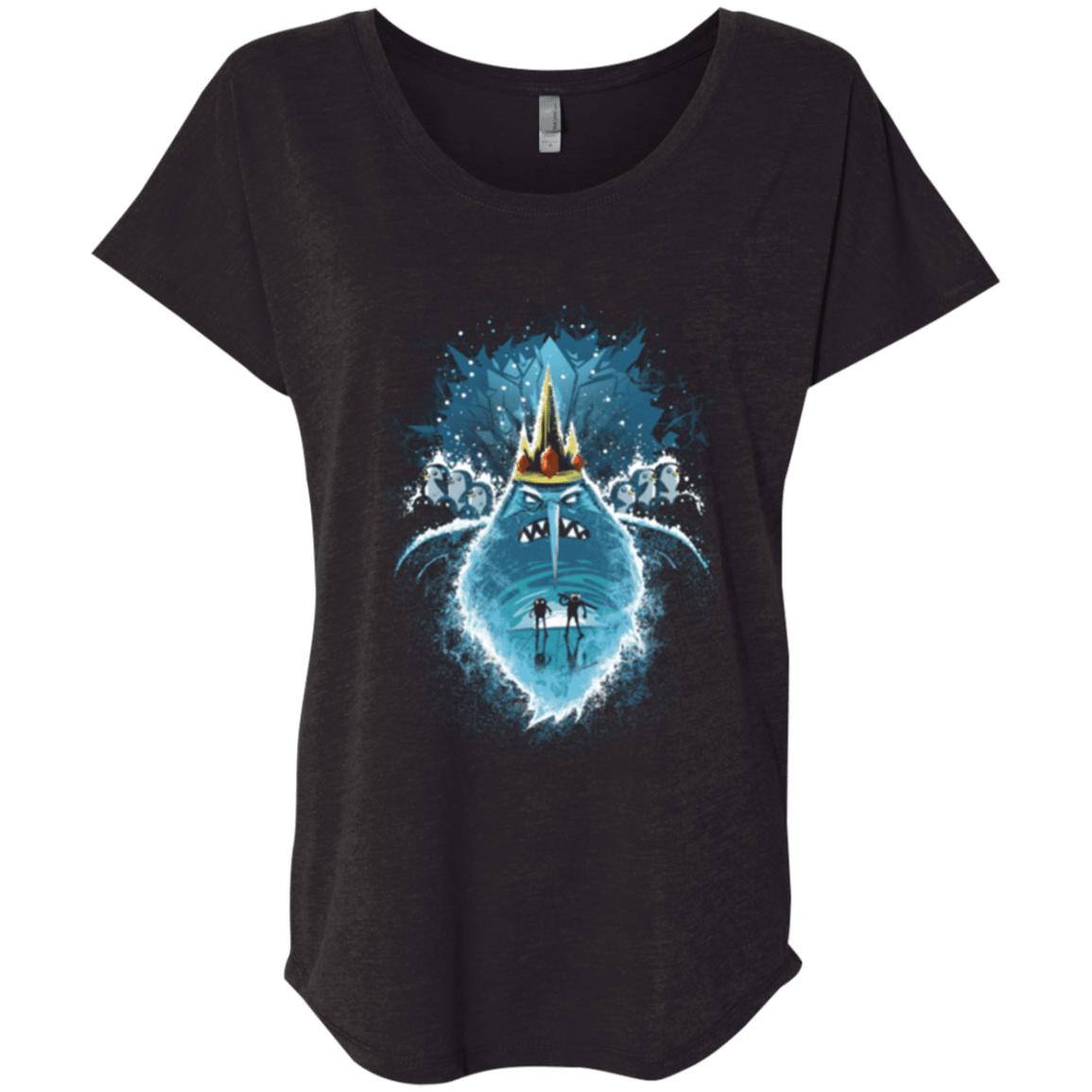 T-Shirts Vintage Black / X-Small Ice Nightmare Triblend Dolman Sleeve