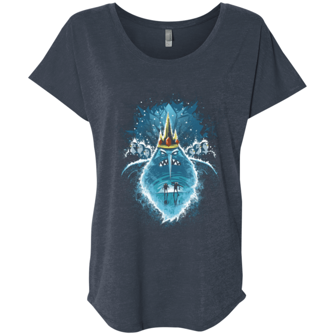 T-Shirts Vintage Navy / X-Small Ice Nightmare Triblend Dolman Sleeve