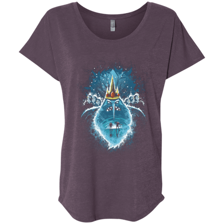 T-Shirts Vintage Purple / X-Small Ice Nightmare Triblend Dolman Sleeve