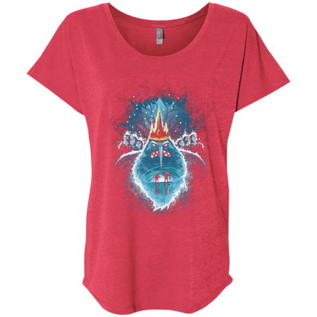 T-Shirts Vintage Red / X-Small Ice Nightmare Triblend Dolman Sleeve