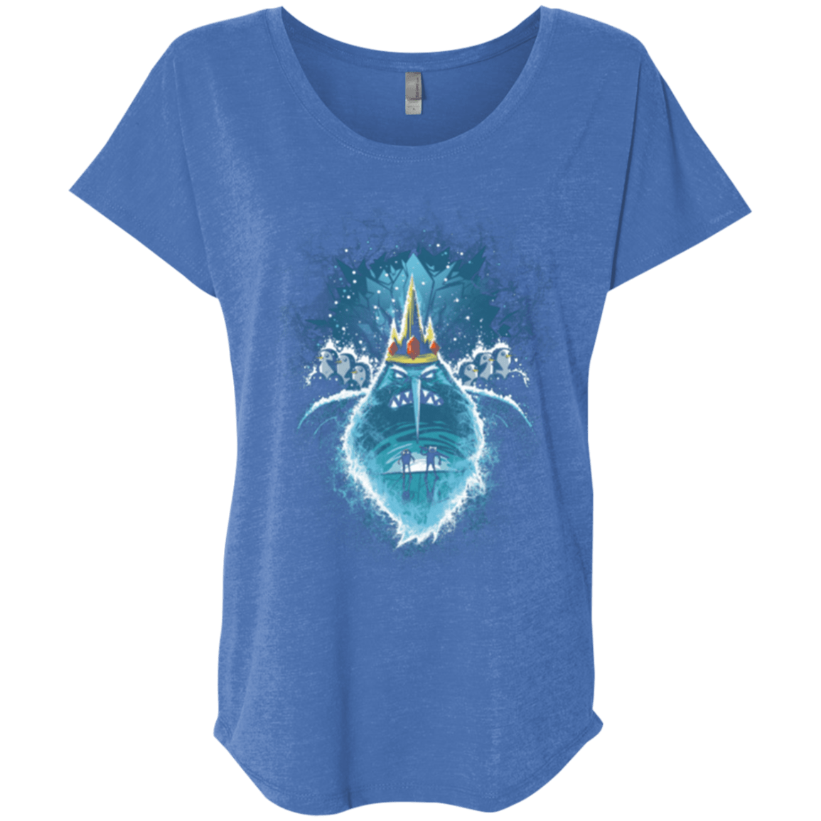 T-Shirts Vintage Royal / X-Small Ice Nightmare Triblend Dolman Sleeve