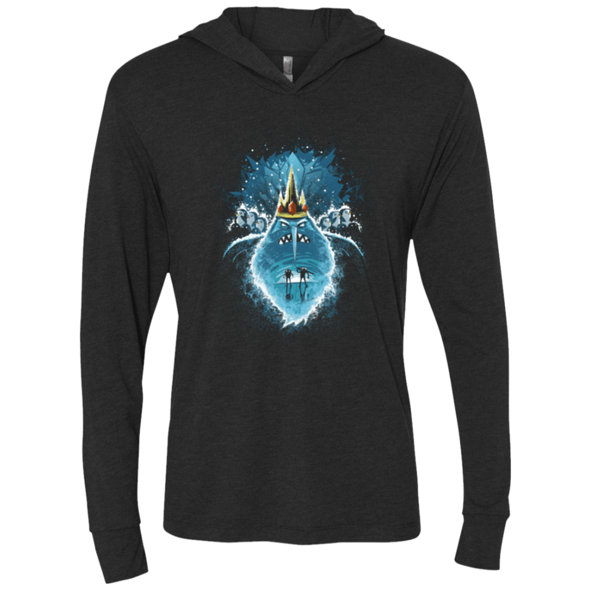 T-Shirts Vintage Black / X-Small Ice Nightmare Triblend Long Sleeve Hoodie Tee