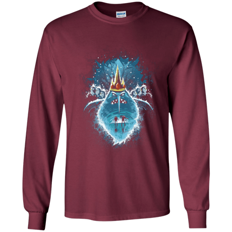 T-Shirts Maroon / YS Ice Nightmare Youth Long Sleeve T-Shirt