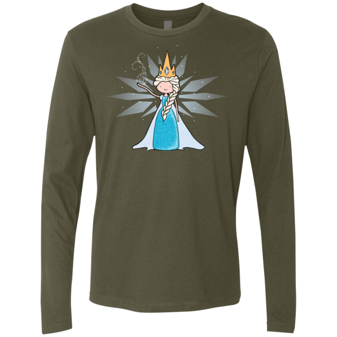 T-Shirts Military Green / Small Ice Queen Men's Premium Long Sleeve