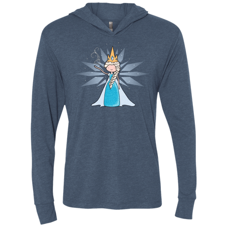 T-Shirts Indigo / X-Small Ice Queen Triblend Long Sleeve Hoodie Tee