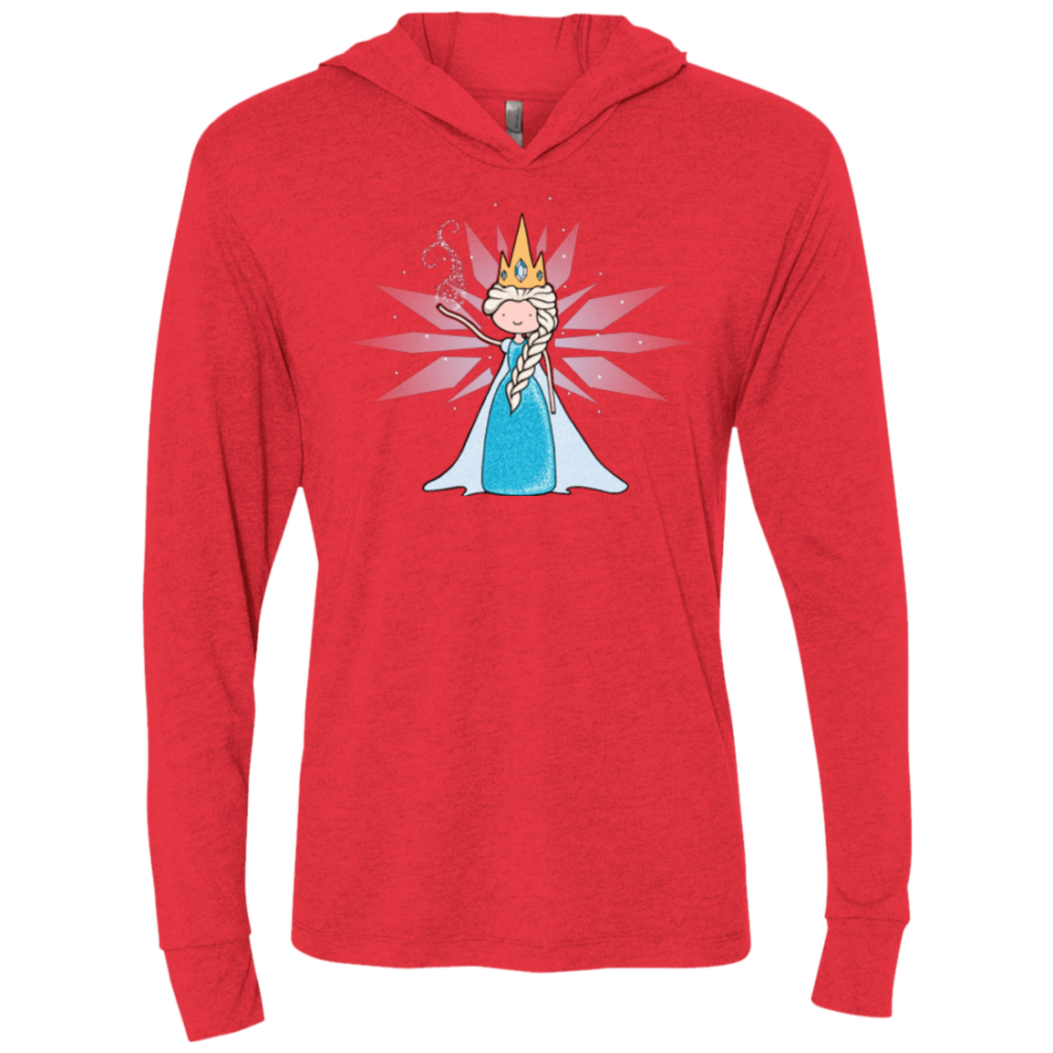 T-Shirts Vintage Red / X-Small Ice Queen Triblend Long Sleeve Hoodie Tee