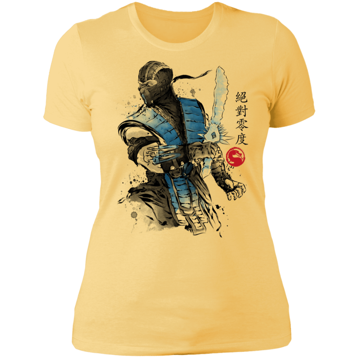 T-Shirts Banana Cream/ / S Ice Warrior Sumi-E Women's Premium T-Shirt